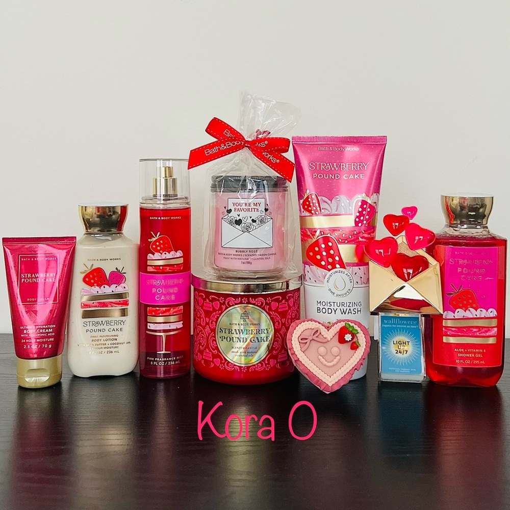 BBW Hearts & Strawberry Pound Cake Mother’s Day Set - Picture 2 of 8